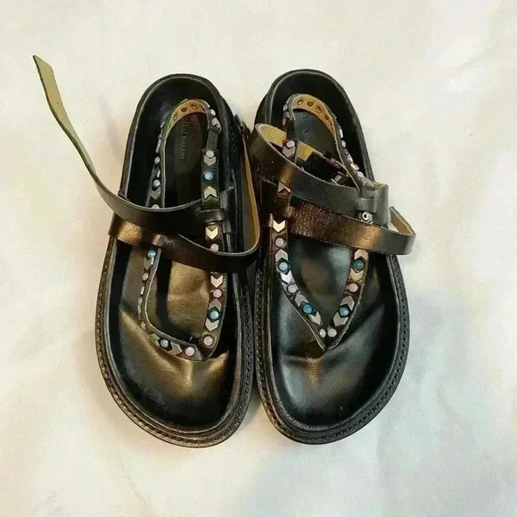 Isabel Marant The Elham Sandal In Black Size 38 EU - Picture 8 of 14